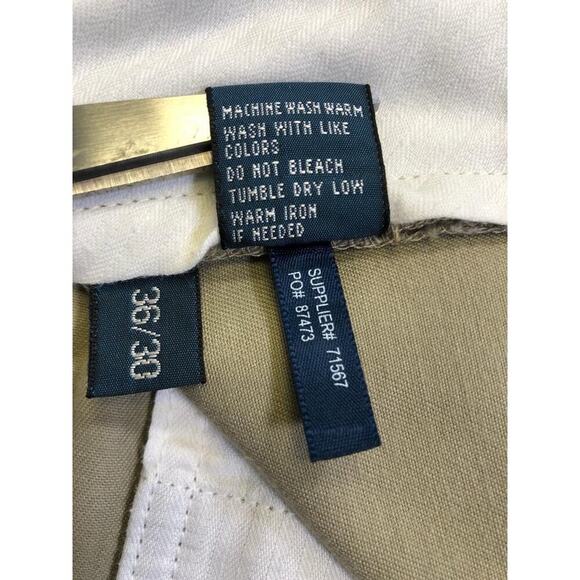Polo Ralph Lauren Mens Pants 36x30 Tan Ethan Pleated Polo Vintage Pony Logo - Picture 11 of 12